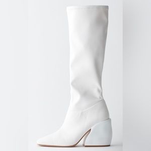 Tibi Lars Faux Nappa Stretch Boot